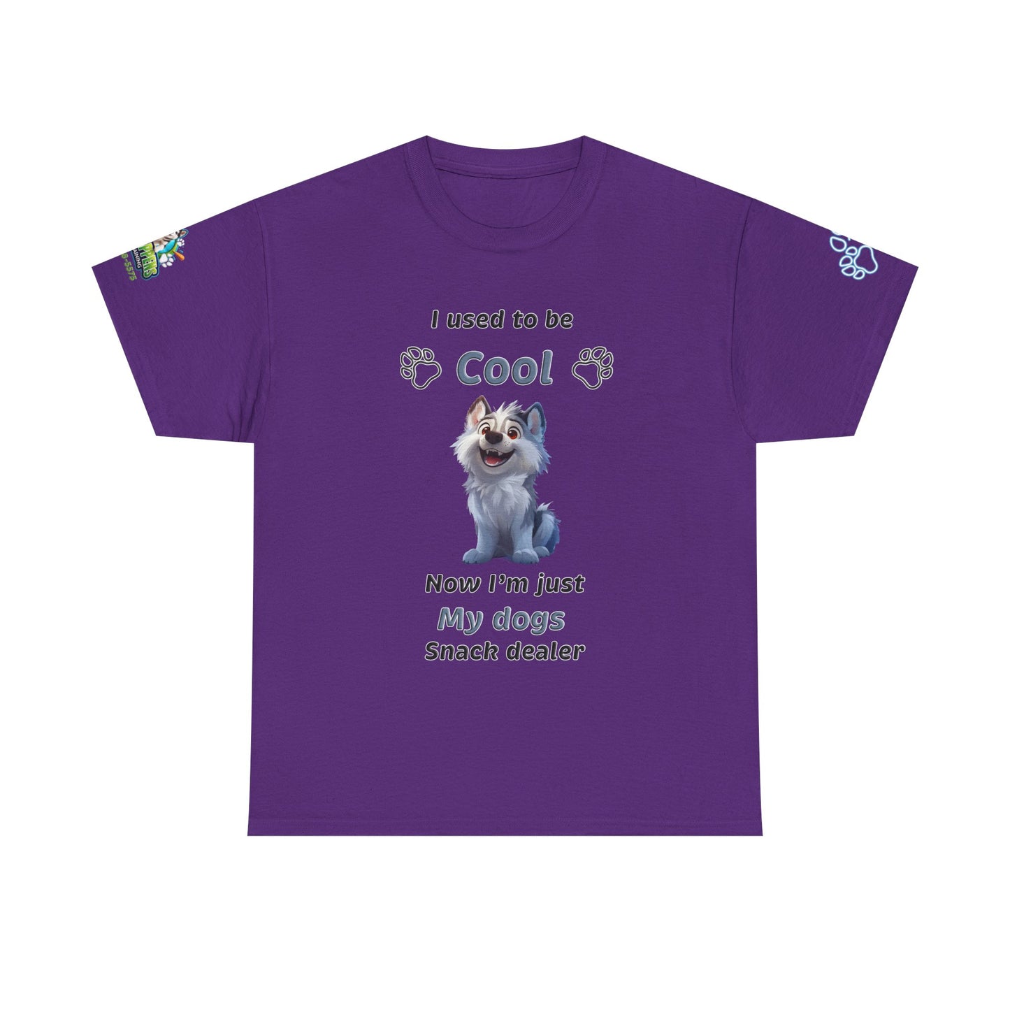 Dog Snack Dealer T-Shirt — "I used to be Cool, Now I'm Just My Dog's Snack Dealer" Cute Pet Lover Tee