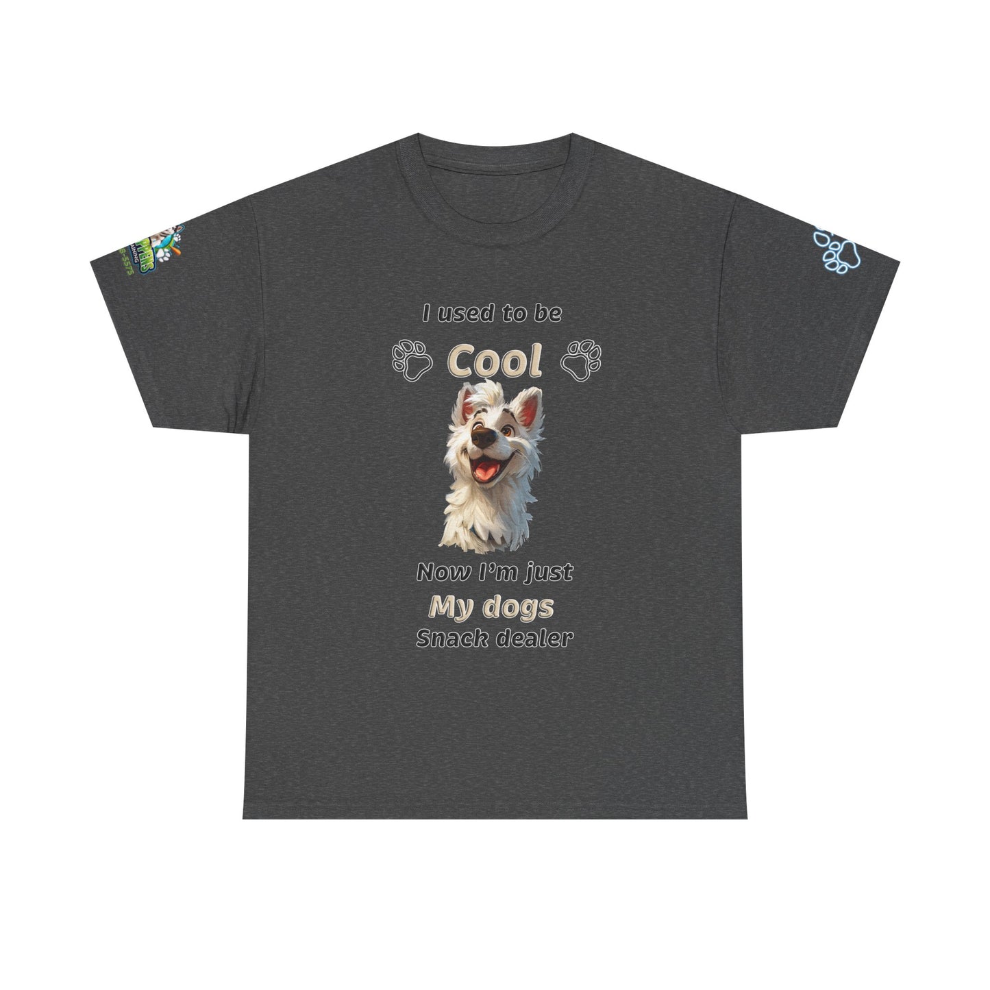 Dog Lover Tee - My Dog's Snack Dealer Unisex Heavy Cotton Tee