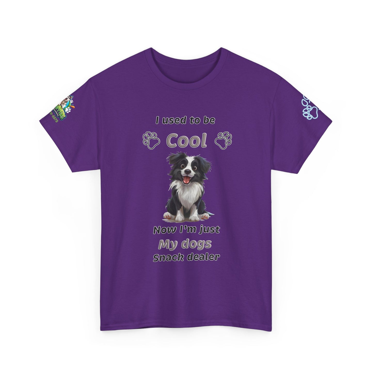 I Used to Be Cool, Now I'm My Dog's Snack Dealer Tee — Border Collie  Shirt
