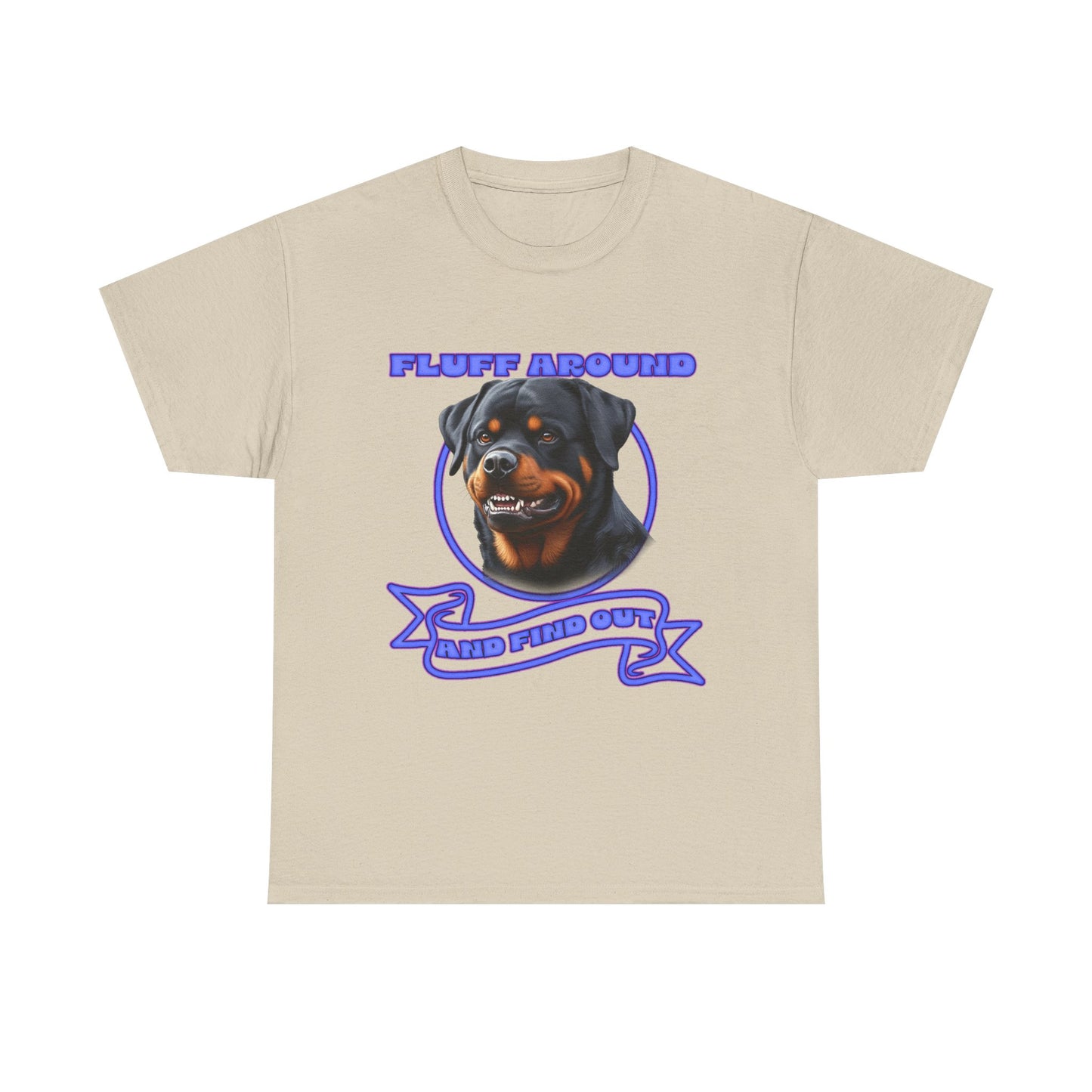 Rottweiler 'Fluff Around' Graphic Tee — Funny Dog Lover T-Shirt