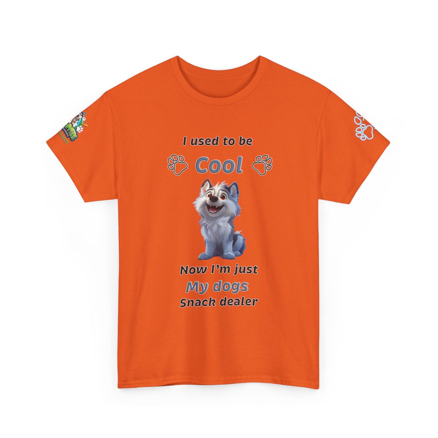 Dog Snack Dealer T-Shirt — "I used to be Cool, Now I'm Just My Dog's Snack Dealer" Cute Pet Lover Tee