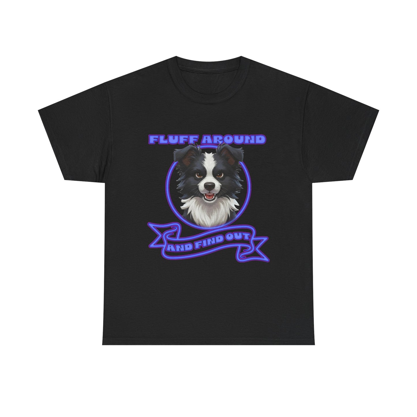 Border Collie Tee — "Fluff Around, Herd Proud" Dog Lover Shirt
