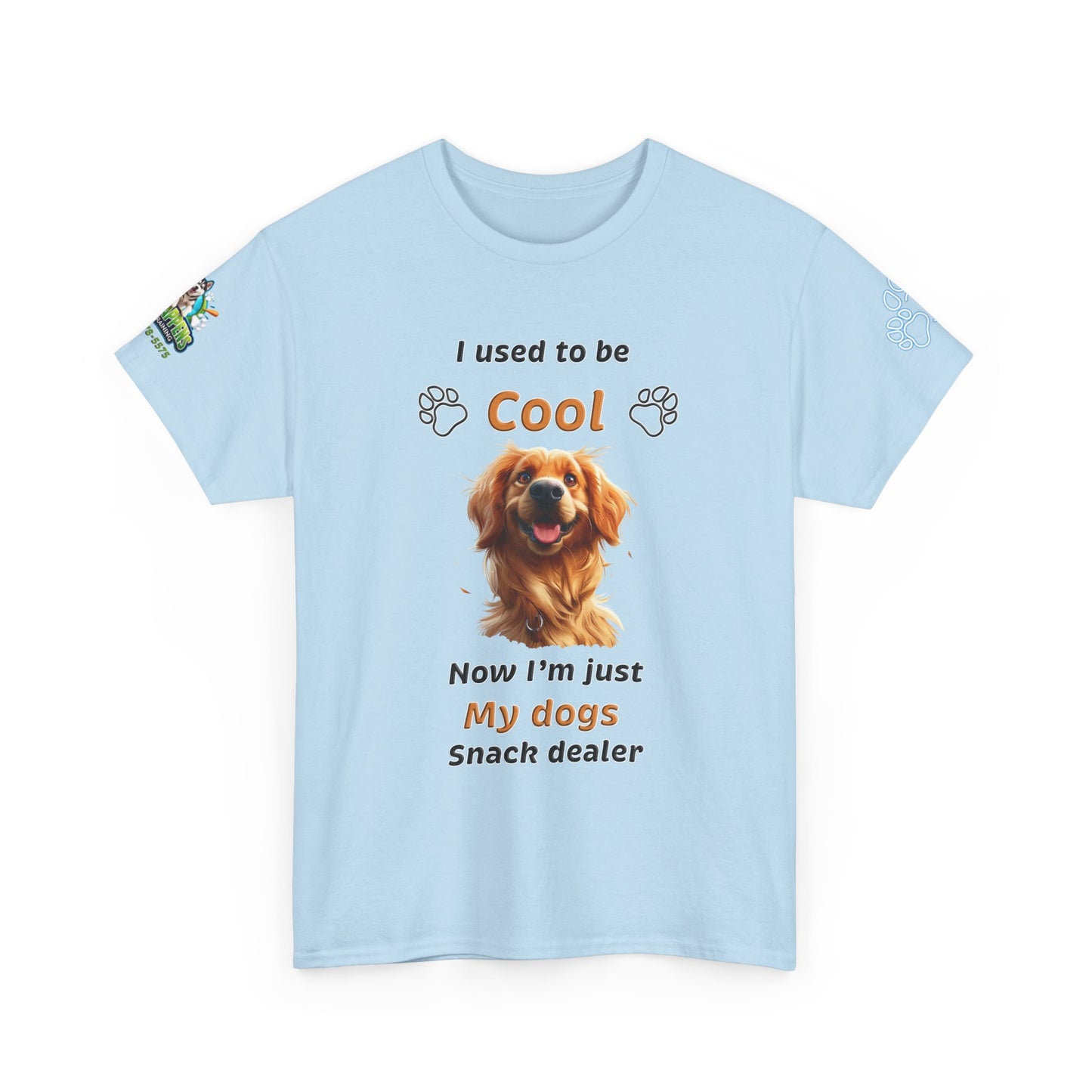 I Used to Be Cool, Now I'm My Dog's Snack Dealer Tee — Golden Retriever Shirt