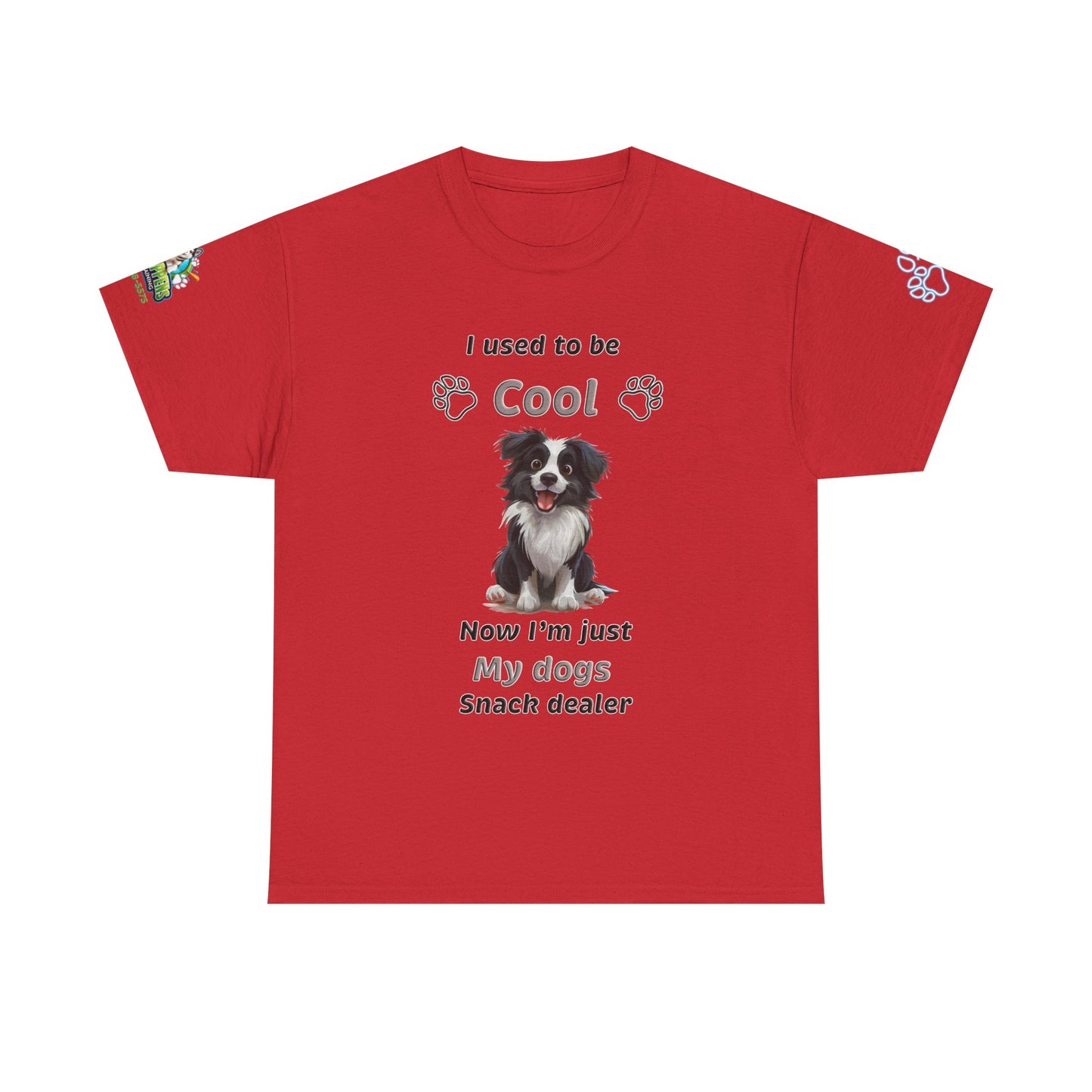 I Used to Be Cool, Now I'm My Dog's Snack Dealer Tee — Border Collie  Shirt