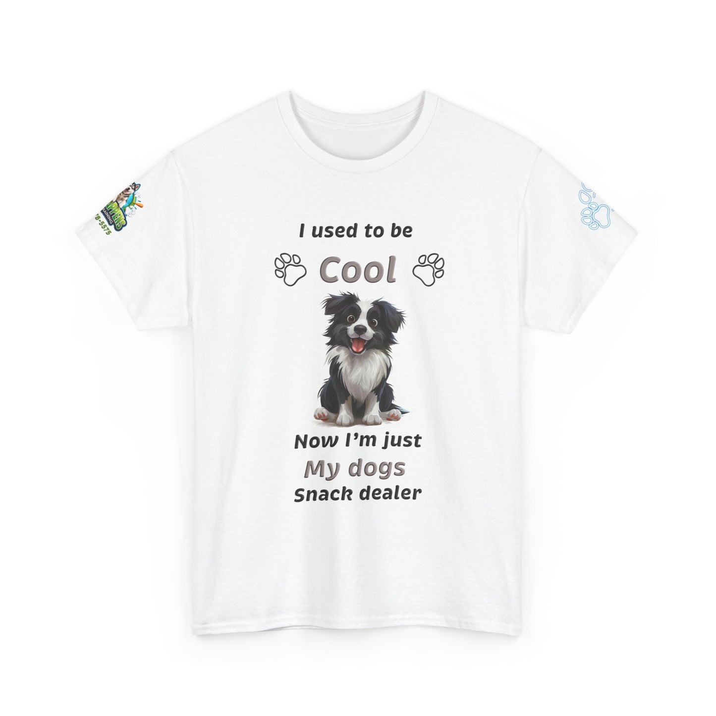 I Used to Be Cool, Now I'm My Dog's Snack Dealer Tee — Border Collie  Shirt