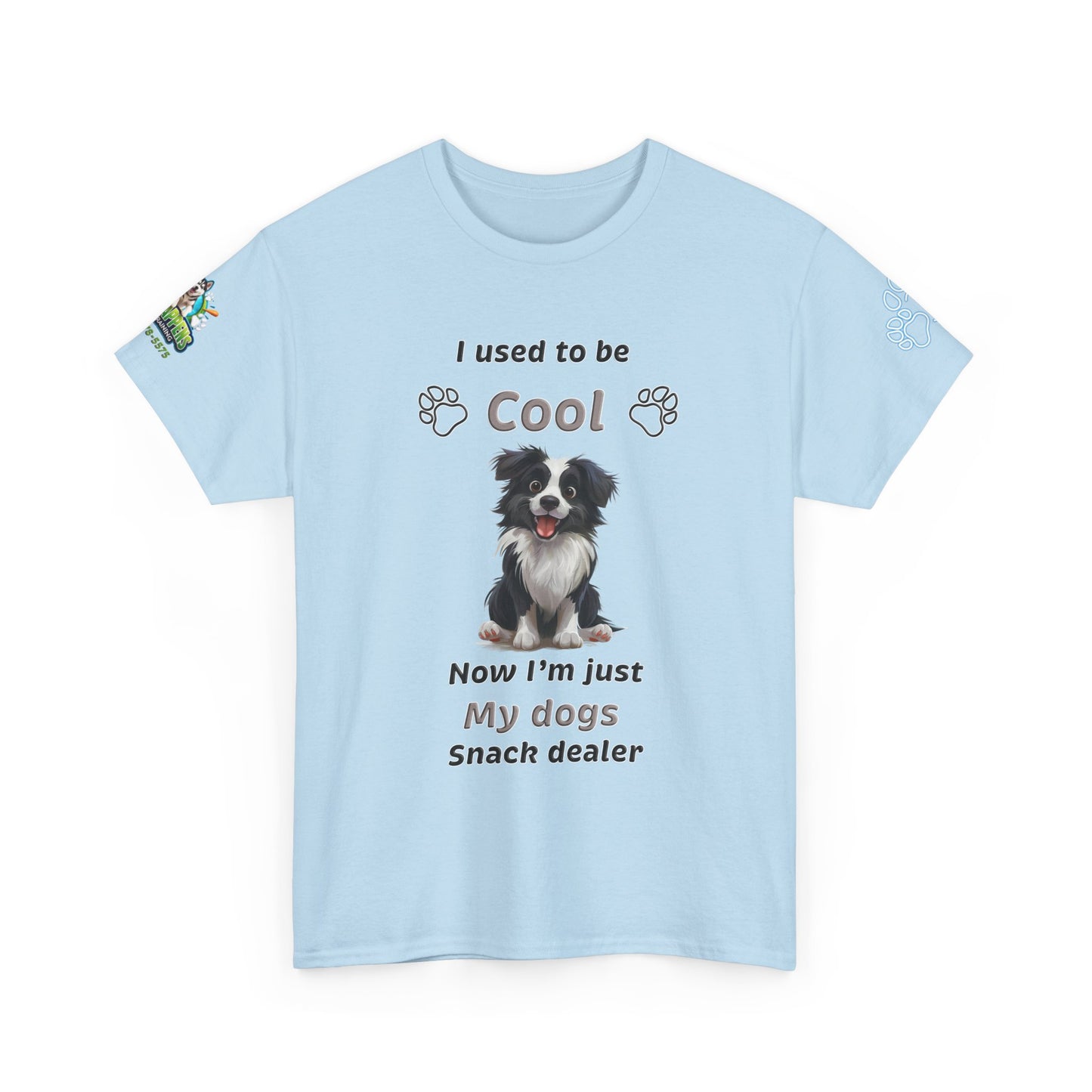 I Used to Be Cool, Now I'm My Dog's Snack Dealer Tee — Border Collie  Shirt