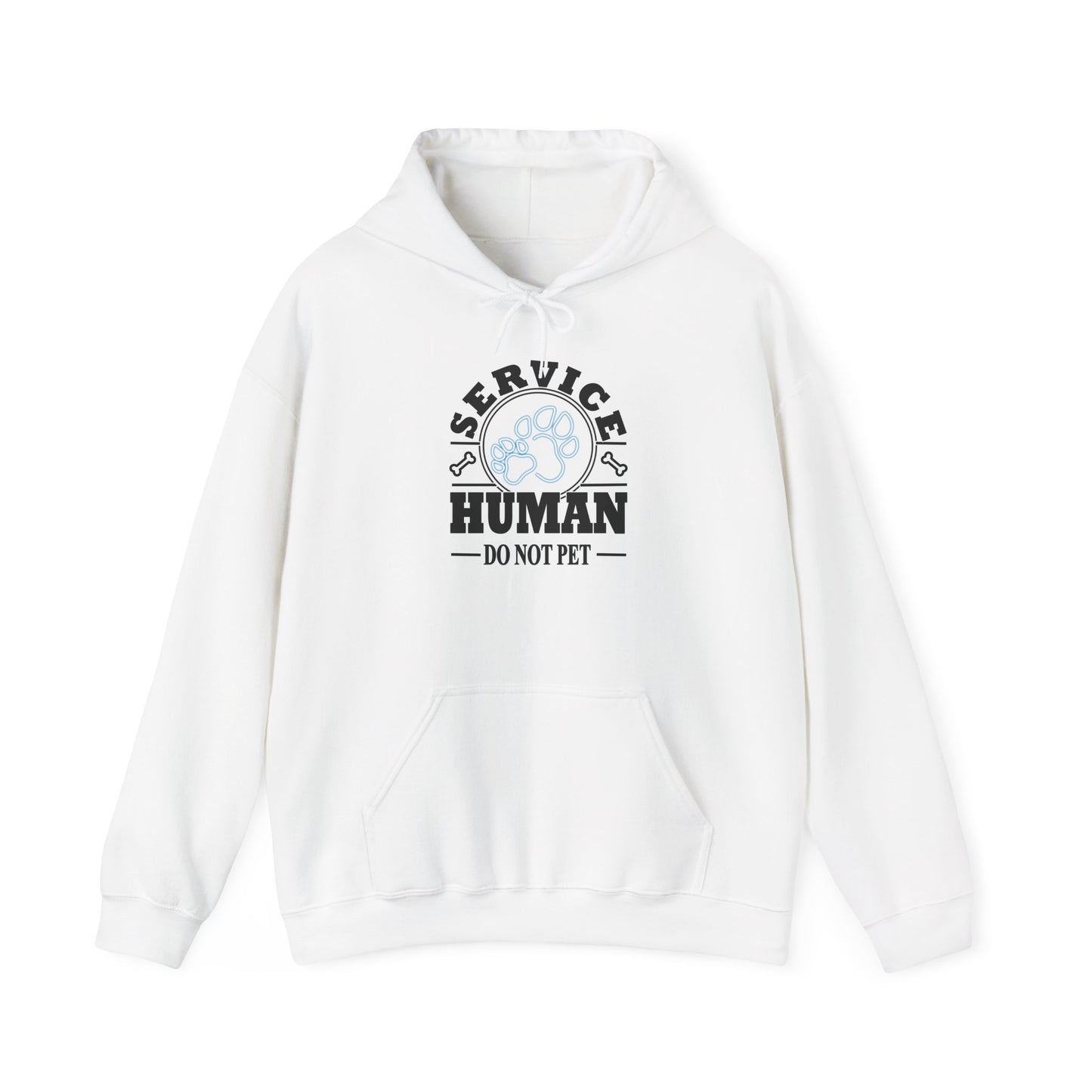 "Do Not Pet" Paw Print Comfort Sweatshirt Front only print