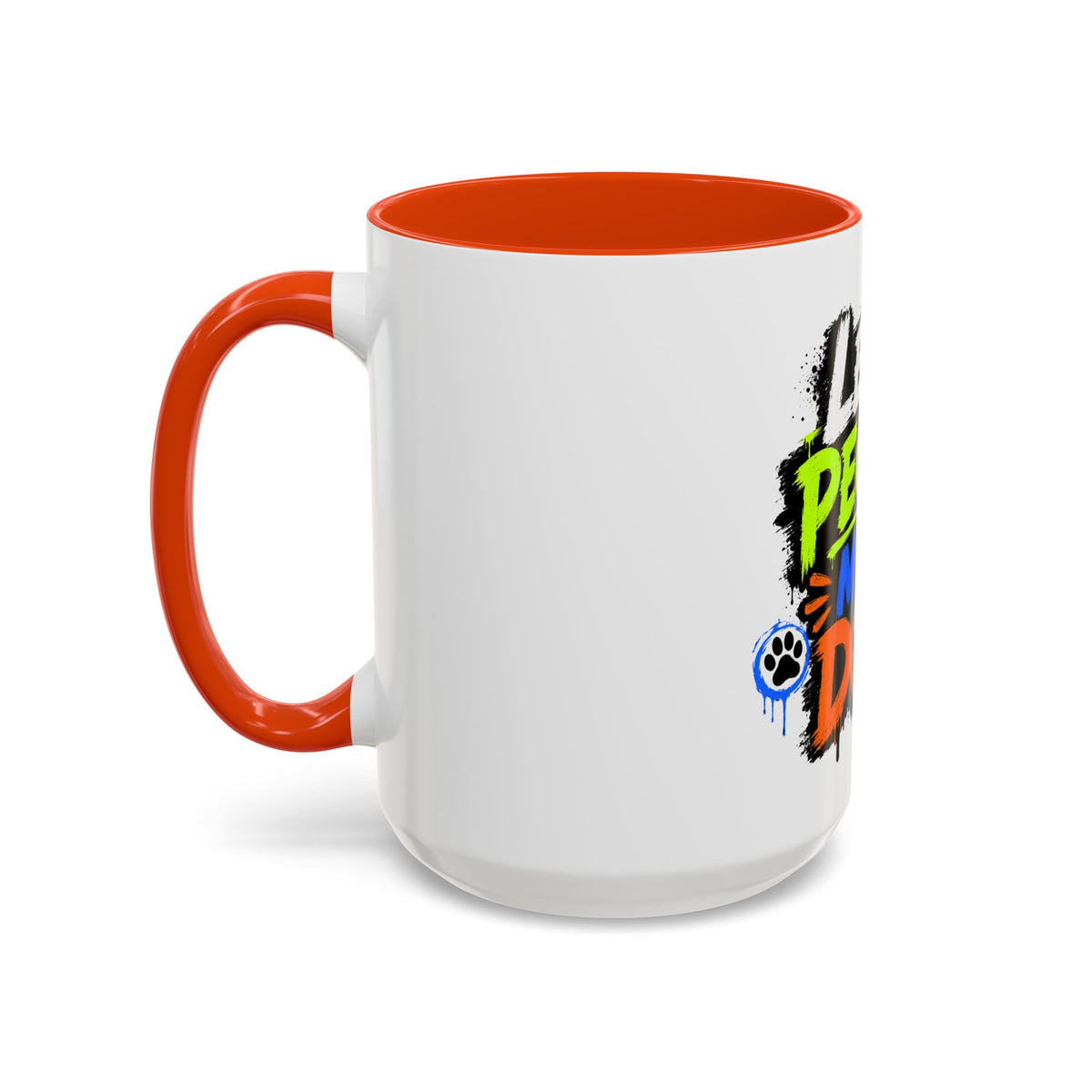 Less People More Dogs Coffee Mug — Bold Graffiti Dog Lover Gift (11oz, 15oz)