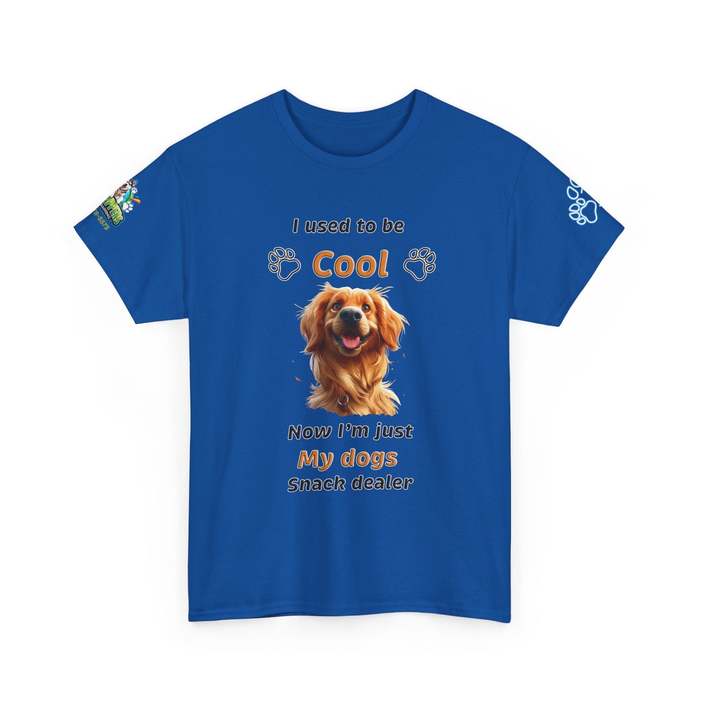 I Used to Be Cool, Now I'm My Dog's Snack Dealer Tee — Golden Retriever Shirt