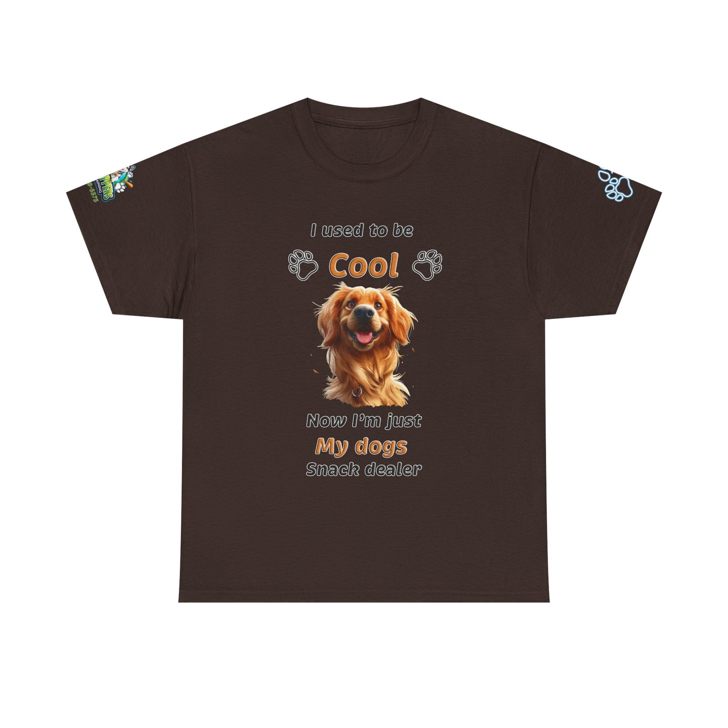 I Used to Be Cool, Now I'm My Dog's Snack Dealer Tee — Golden Retriever Shirt