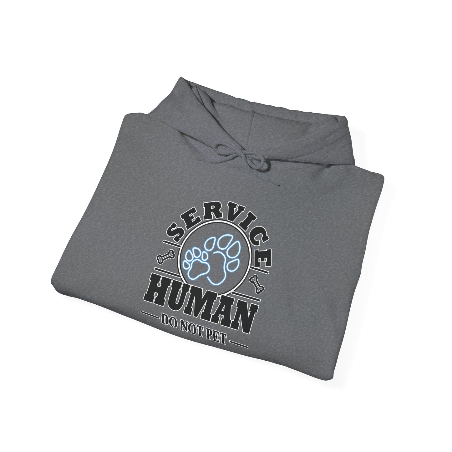 Service Human Hoodie - "Do Not Pet" Paw Print Comfort Sweatshirt