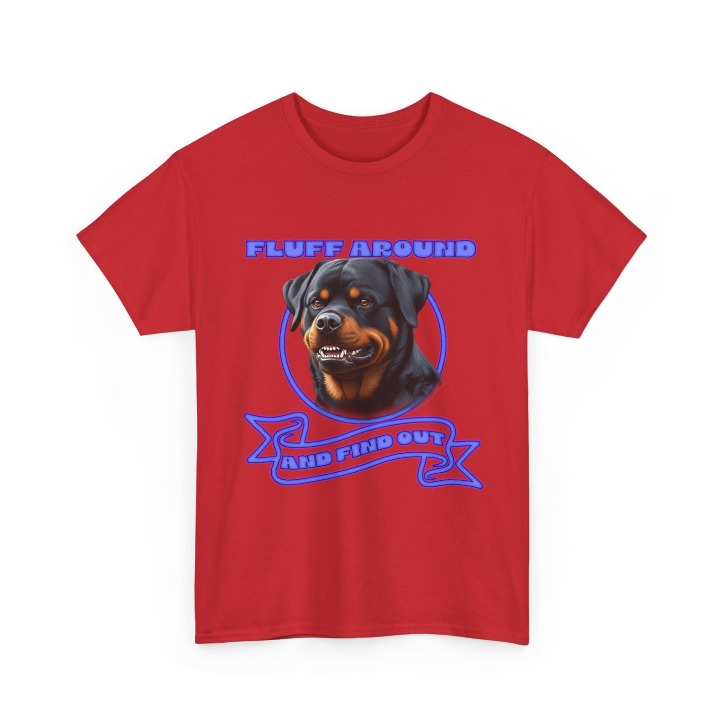 Rottweiler 'Fluff Around' Graphic Tee — Funny Dog Lover T-Shirt