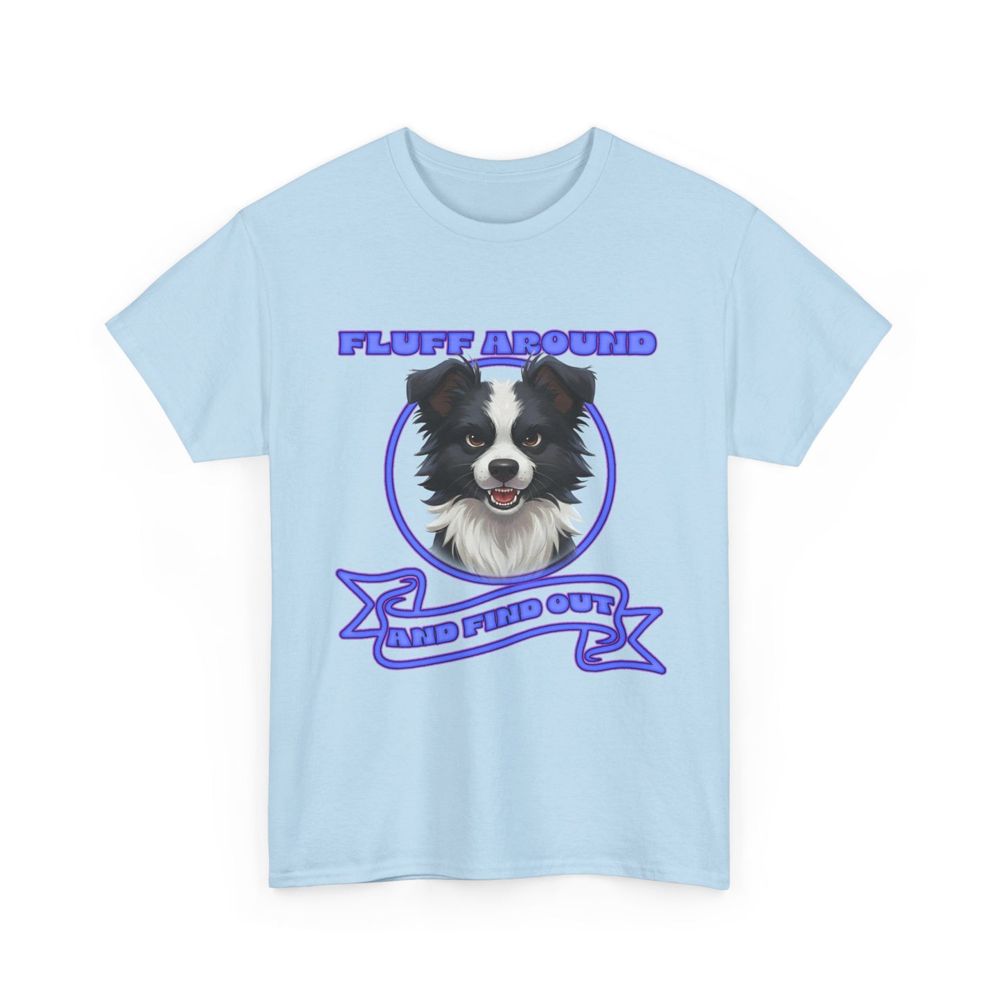 Border Collie Tee — "Fluff Around, Herd Proud" Dog Lover Shirt