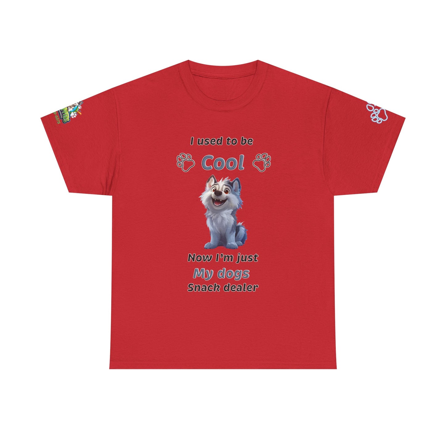 Dog Snack Dealer T-Shirt — "I used to be Cool, Now I'm Just My Dog's Snack Dealer" Cute Pet Lover Tee