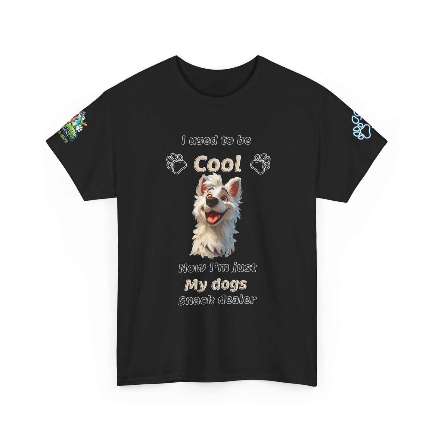 Dog Lover Tee - My Dog's Snack Dealer Unisex Heavy Cotton Tee
