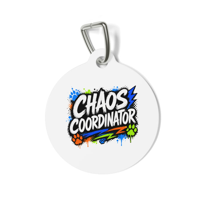 Chaos Coordinator Personalized Pet Tag — Funny Dog ID Tag