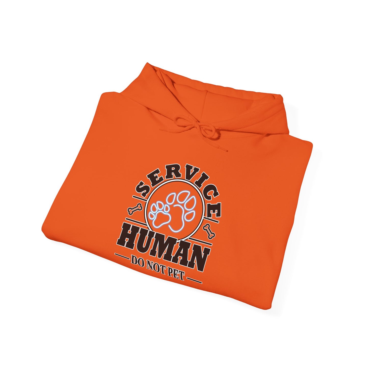 Service Human Hoodie - "Do Not Pet" Paw Print Comfort Sweatshirt