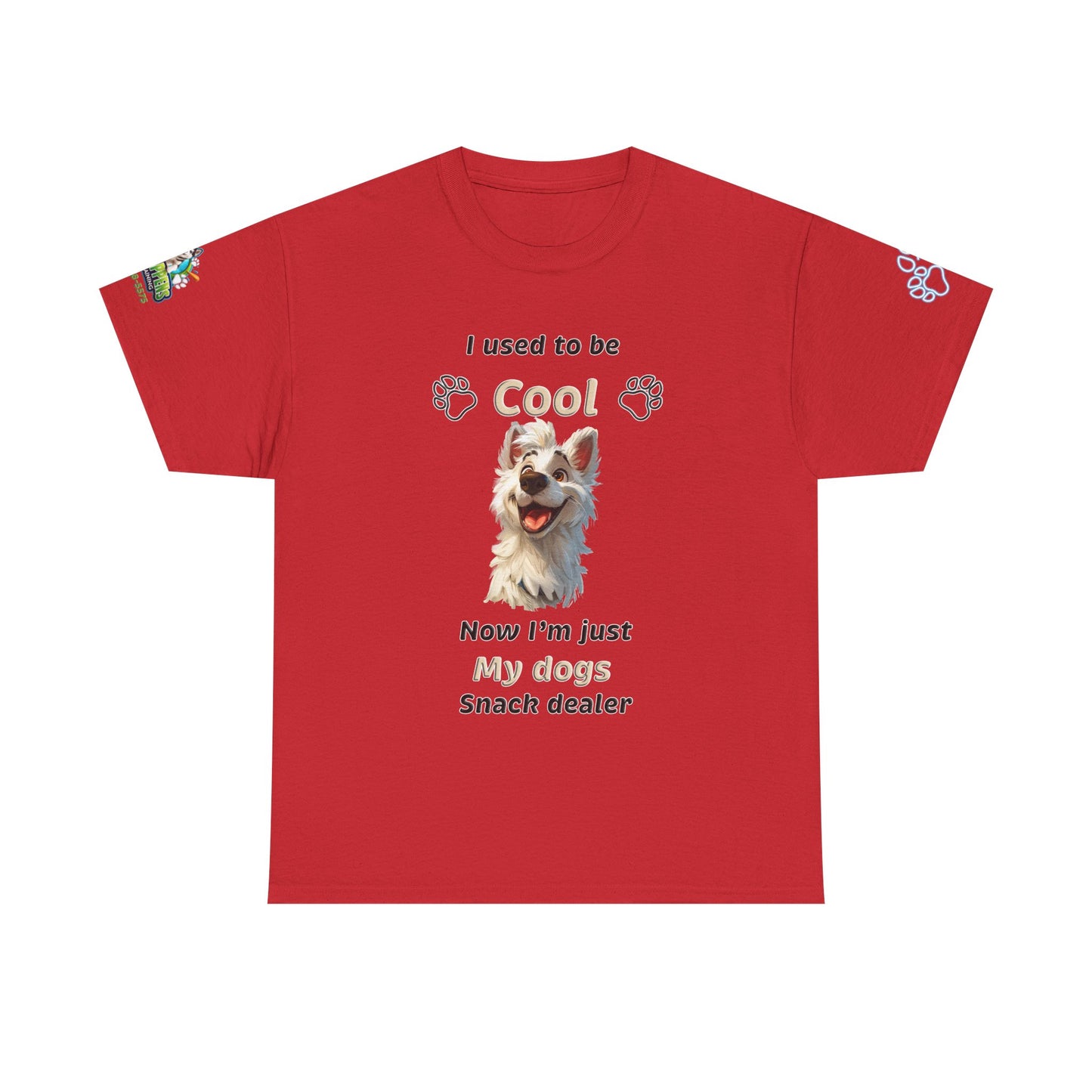 Dog Lover Tee - My Dog's Snack Dealer Unisex Heavy Cotton Tee