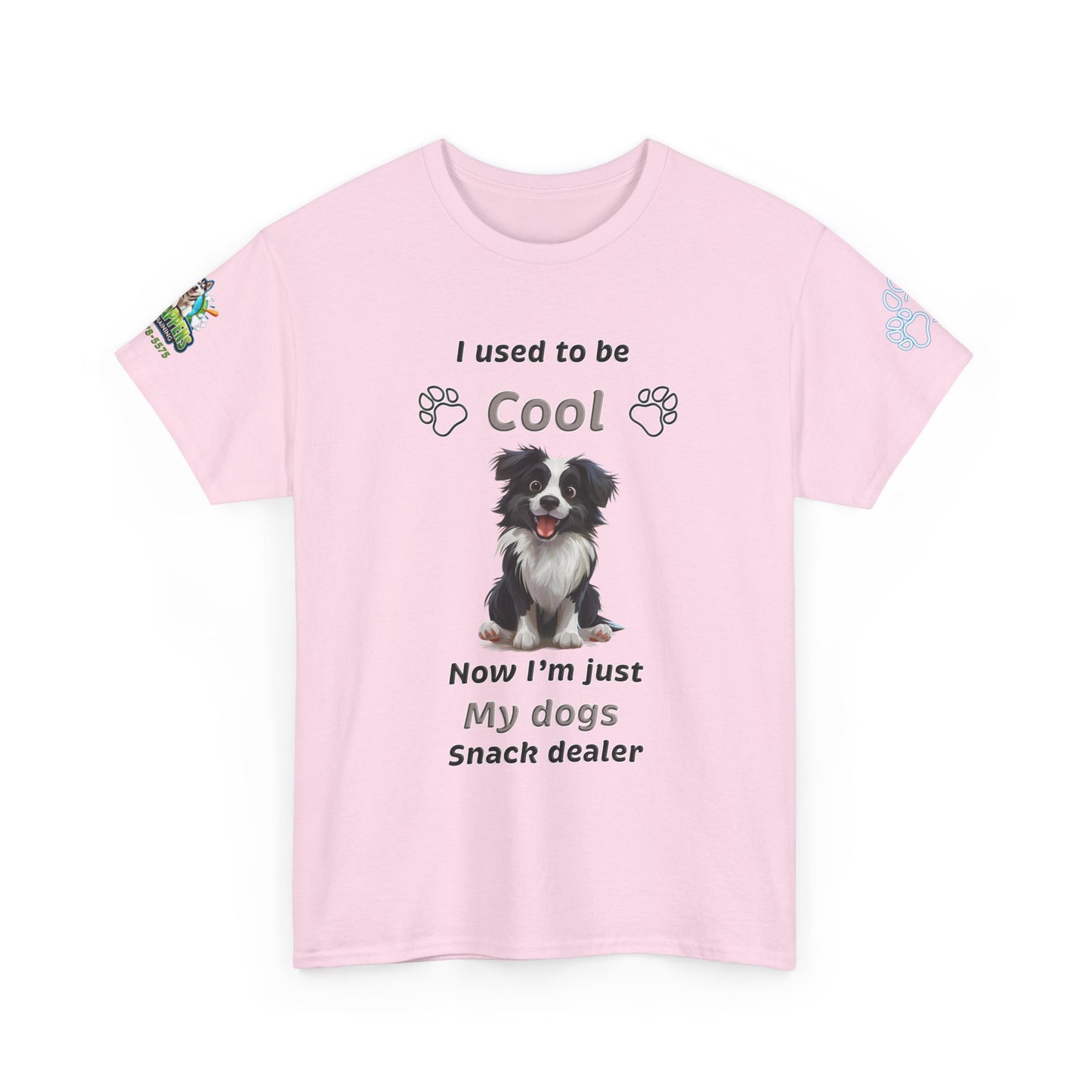 I Used to Be Cool, Now I'm My Dog's Snack Dealer Tee — Border Collie  Shirt