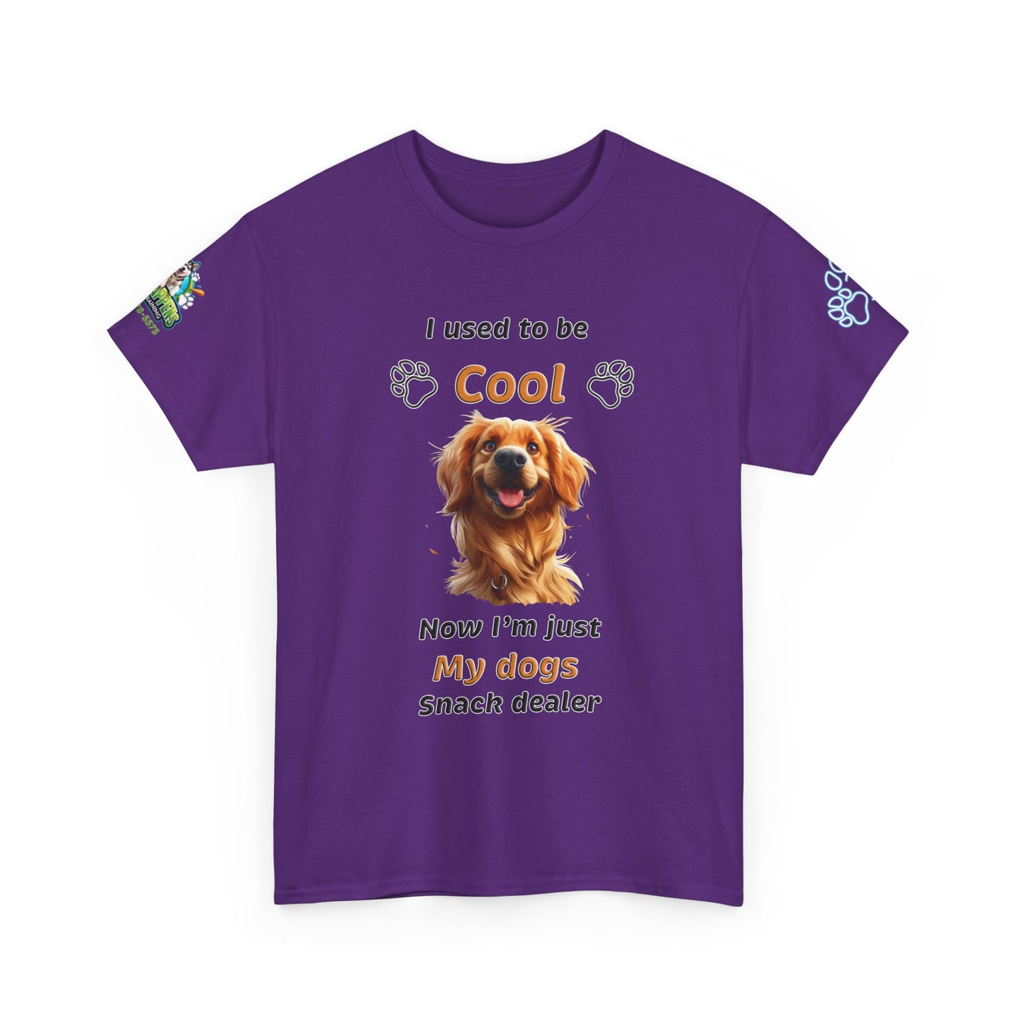 I Used to Be Cool, Now I'm My Dog's Snack Dealer Tee — Golden Retriever Shirt