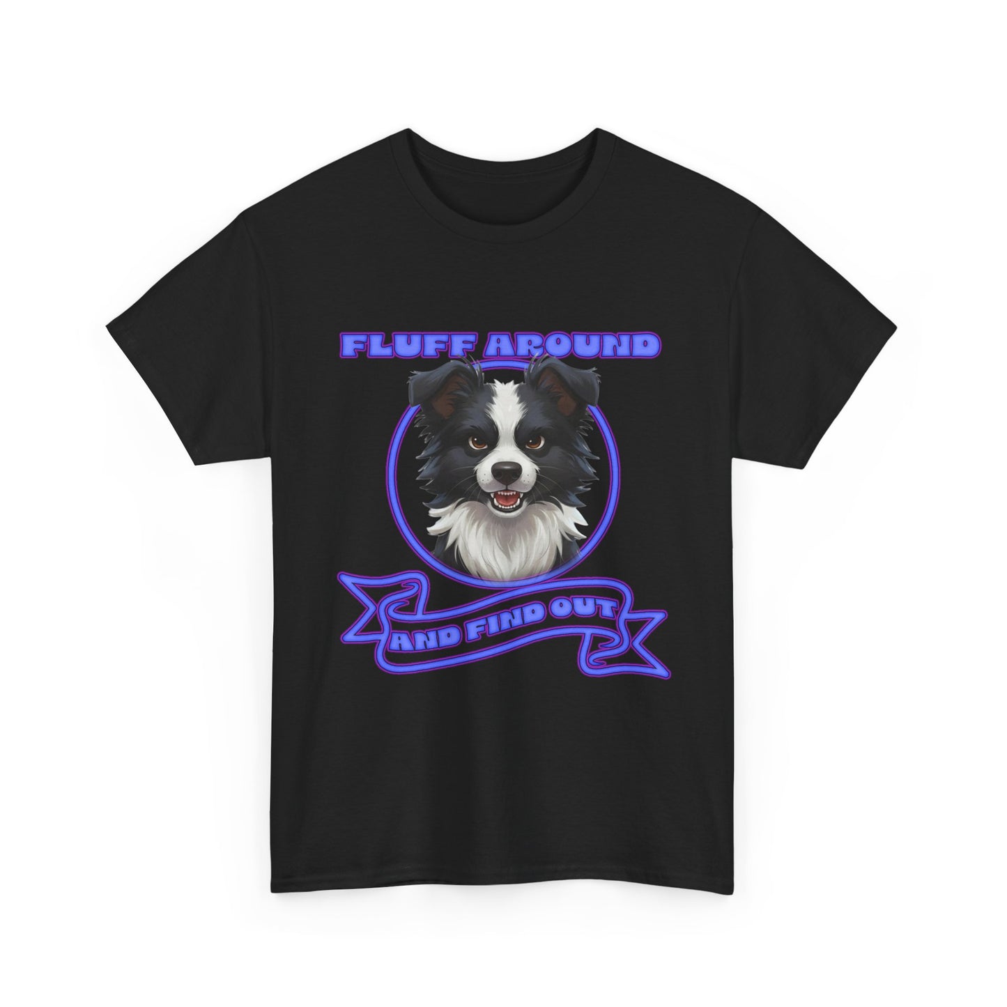 Border Collie Tee — "Fluff Around, Herd Proud" Dog Lover Shirt