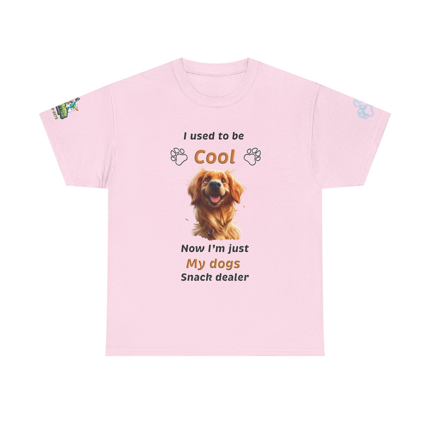 I Used to Be Cool, Now I'm My Dog's Snack Dealer Tee — Golden Retriever Shirt