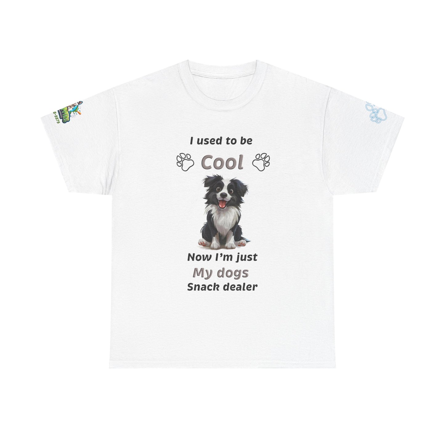 I Used to Be Cool, Now I'm My Dog's Snack Dealer Tee — Border Collie  Shirt