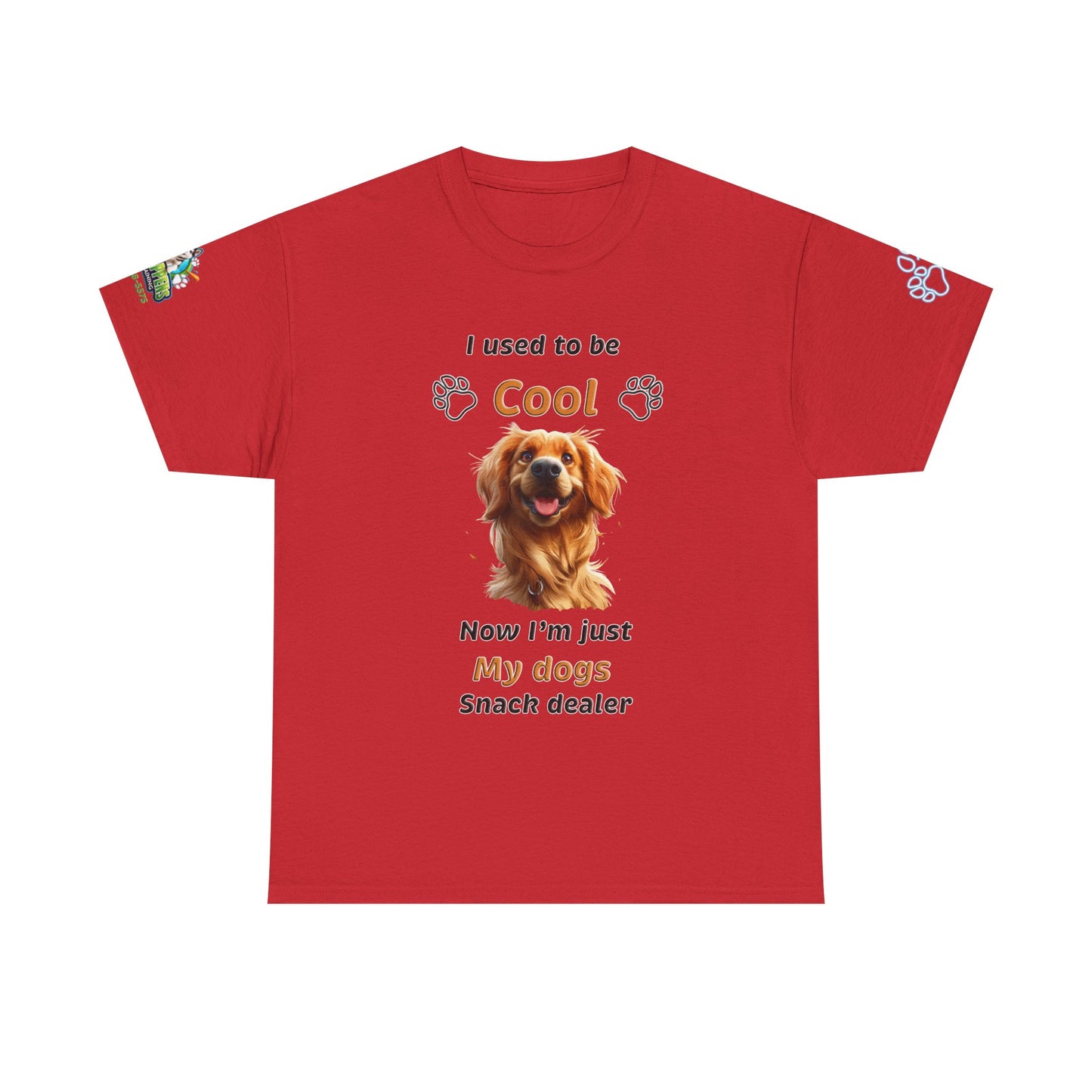 I Used to Be Cool, Now I'm My Dog's Snack Dealer Tee — Golden Retriever Shirt