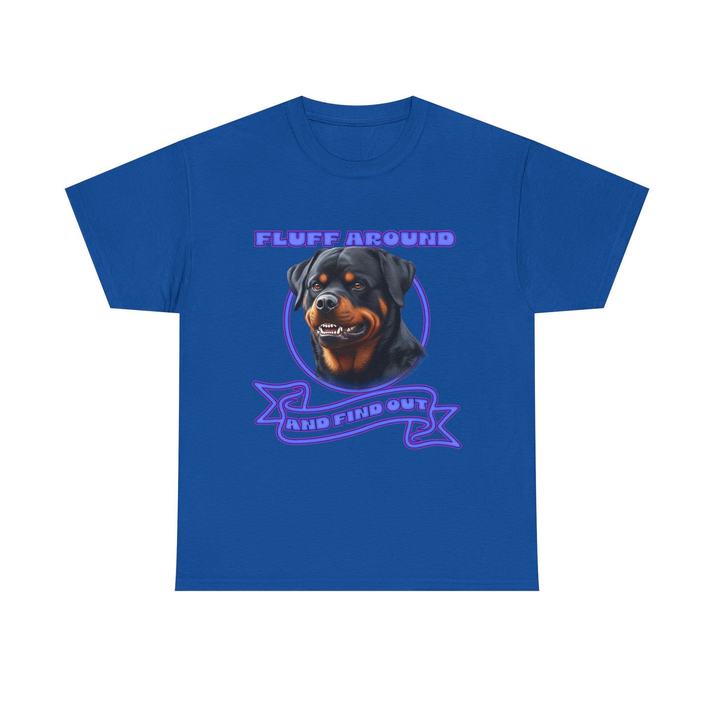 Rottweiler 'Fluff Around' Graphic Tee — Funny Dog Lover T-Shirt