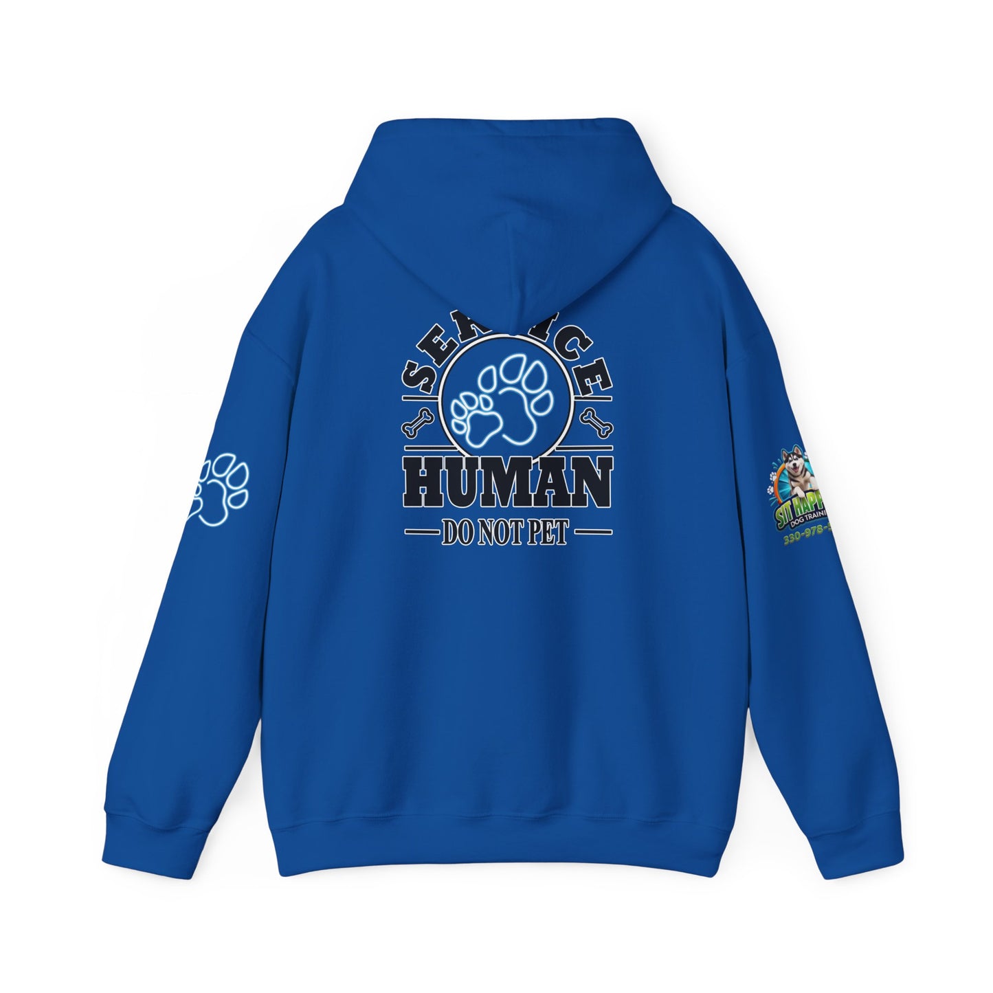 Service Human Hoodie - "Do Not Pet" Paw Print Comfort Sweatshirt