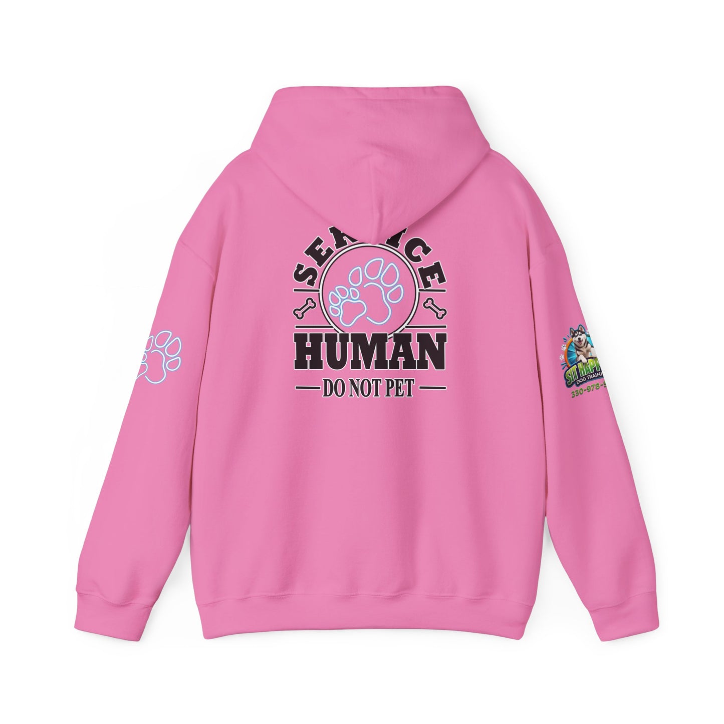 Service Human Hoodie - "Do Not Pet" Paw Print Comfort Sweatshirt