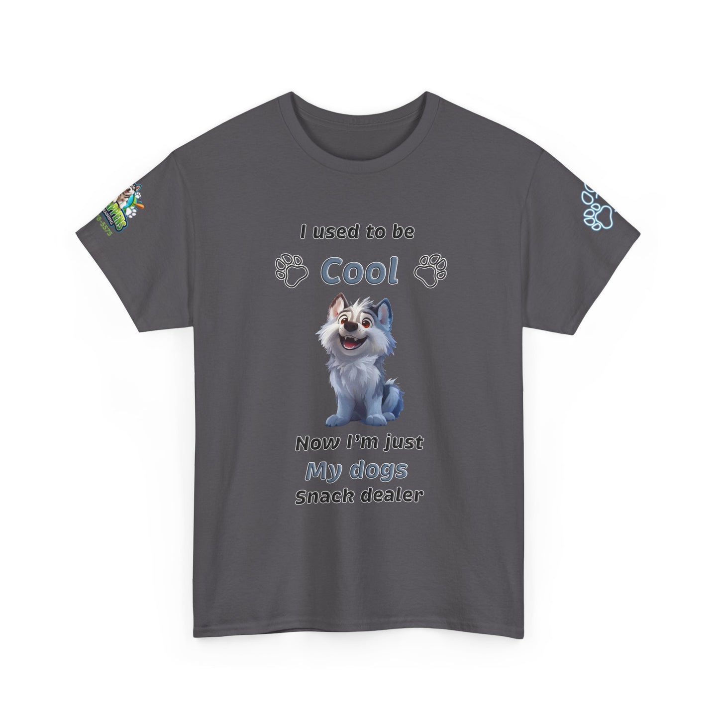 Dog Snack Dealer T-Shirt — "I used to be Cool, Now I'm Just My Dog's Snack Dealer" Cute Pet Lover Tee