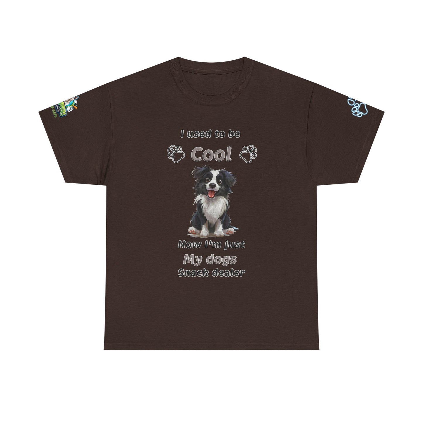 I Used to Be Cool, Now I'm My Dog's Snack Dealer Tee — Border Collie  Shirt