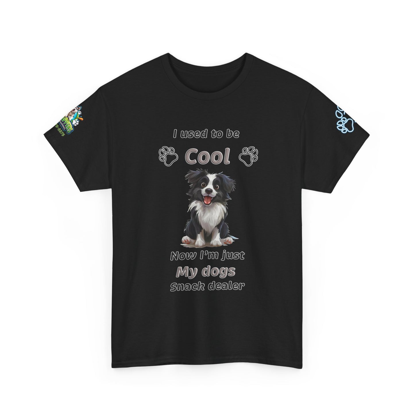 I Used to Be Cool, Now I'm My Dog's Snack Dealer Tee — Border Collie  Shirt
