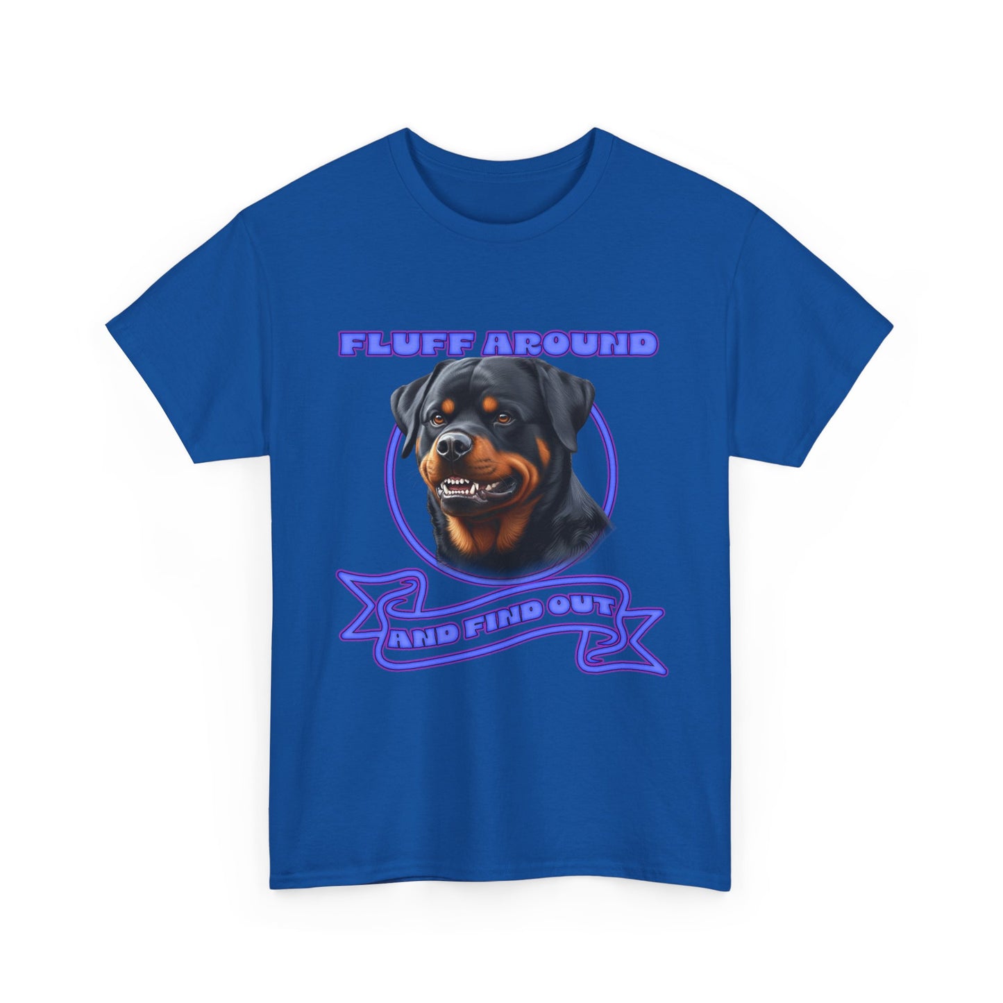 Rottweiler 'Fluff Around' Graphic Tee — Funny Dog Lover T-Shirt