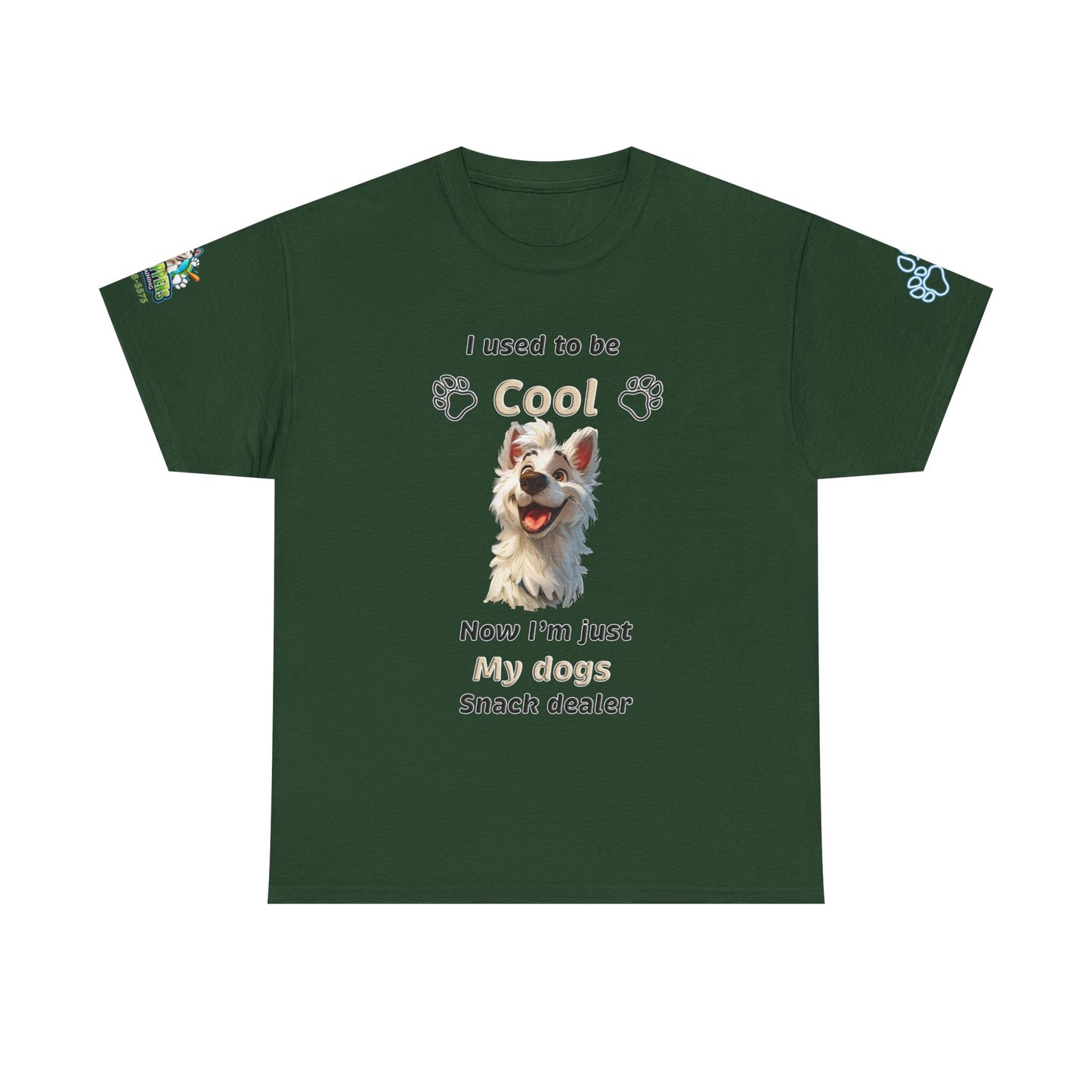 Dog Lover Tee - My Dog's Snack Dealer Unisex Heavy Cotton Tee