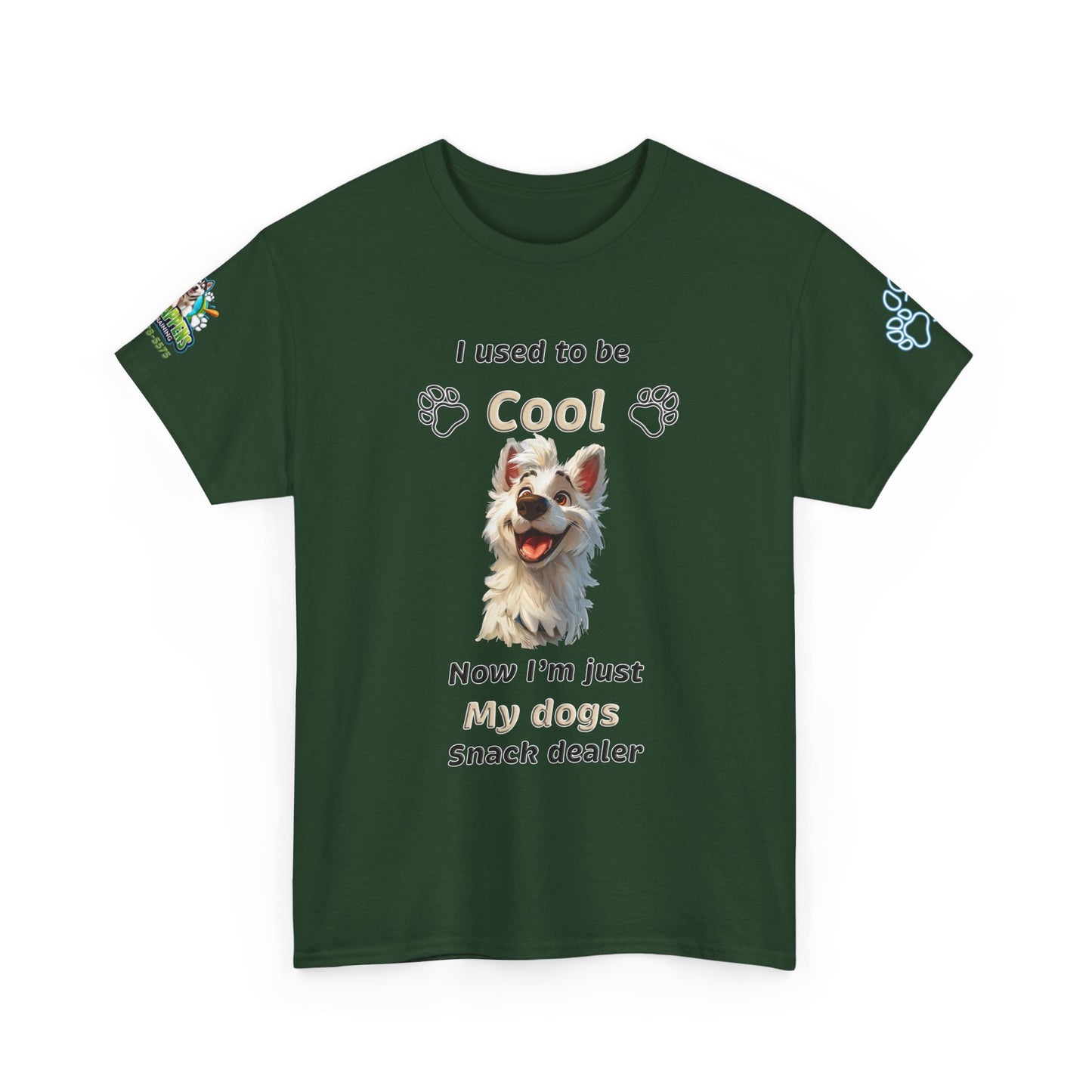Dog Lover Tee - My Dog's Snack Dealer Unisex Heavy Cotton Tee