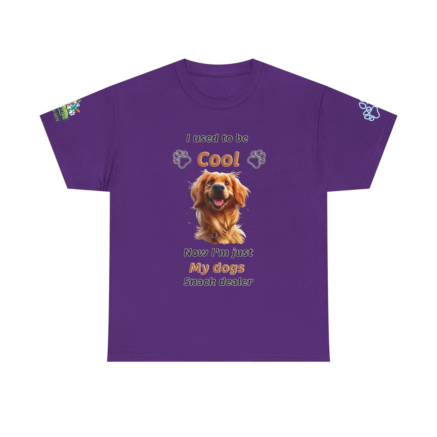 I Used to Be Cool, Now I'm My Dog's Snack Dealer Tee — Golden Retriever Shirt