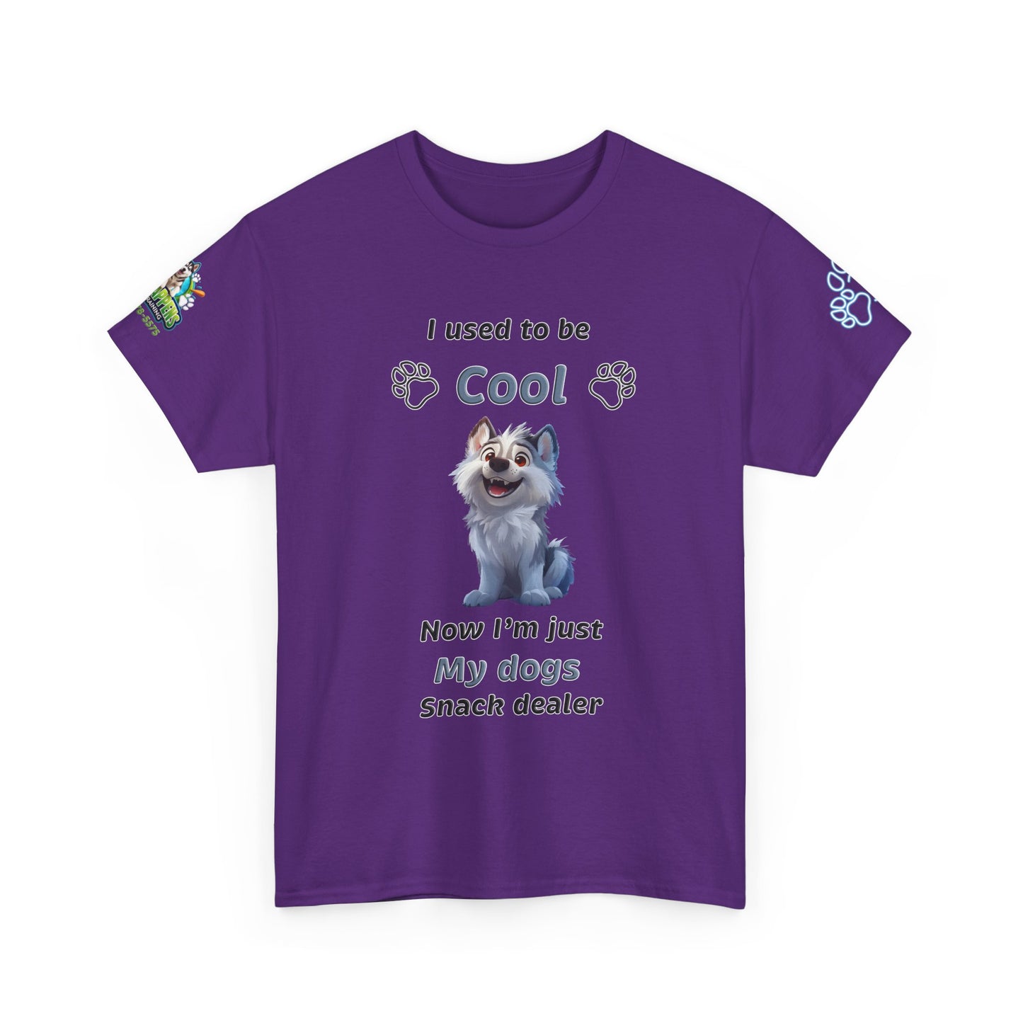 Dog Snack Dealer T-Shirt — "I used to be Cool, Now I'm Just My Dog's Snack Dealer" Cute Pet Lover Tee