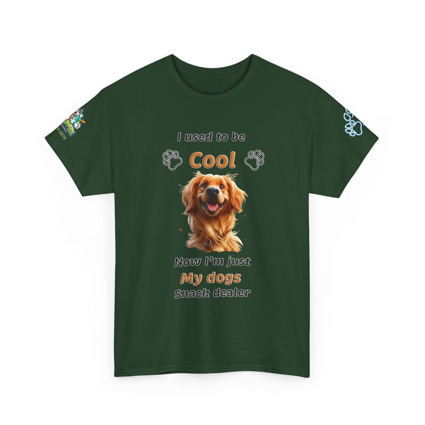 I Used to Be Cool, Now I'm My Dog's Snack Dealer Tee — Golden Retriever Shirt