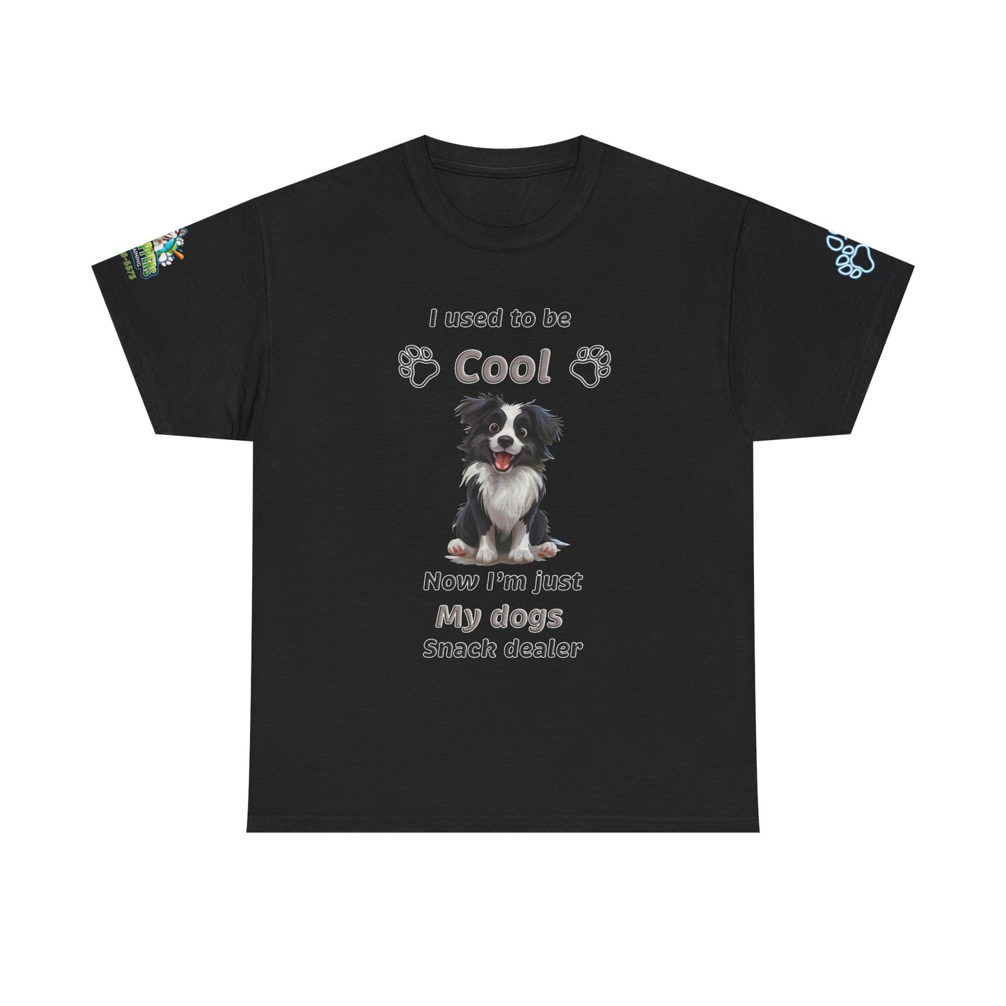 I Used to Be Cool, Now I'm My Dog's Snack Dealer Tee — Border Collie  Shirt