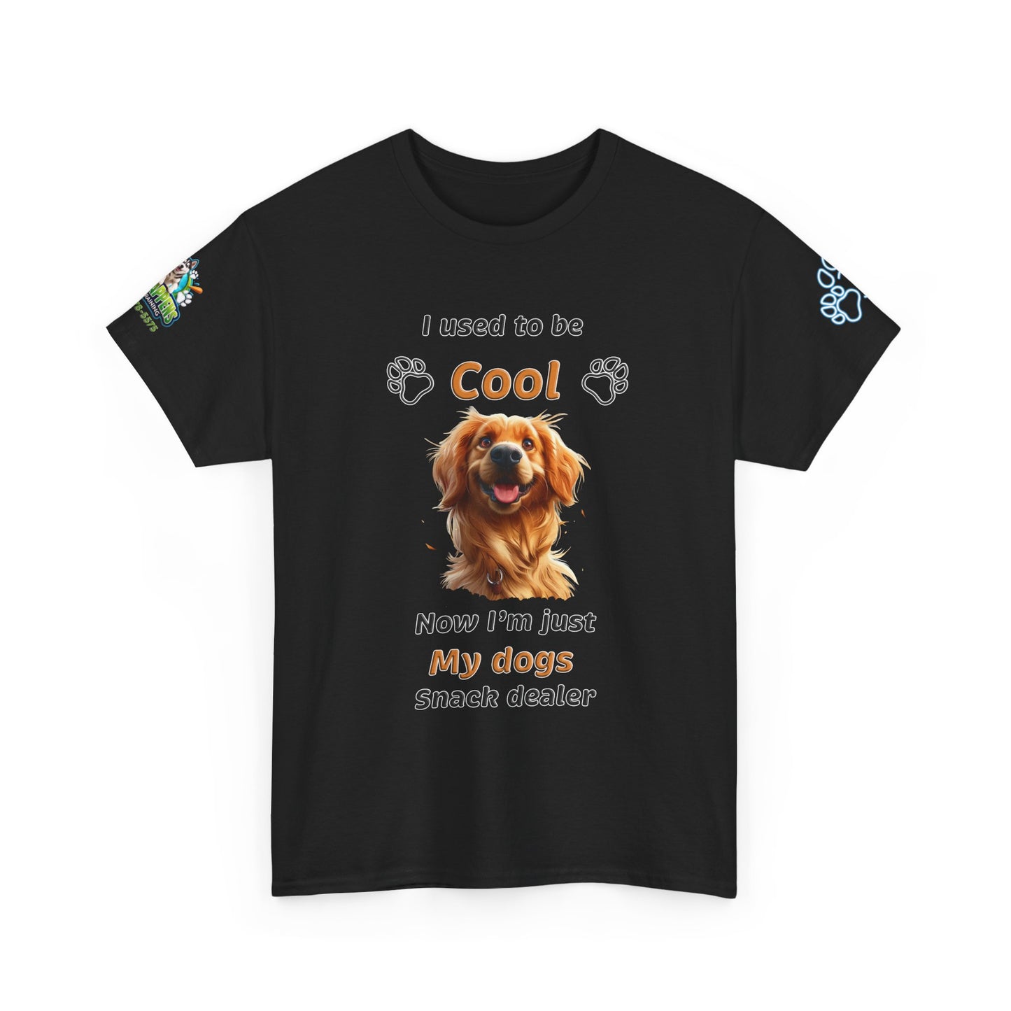 I Used to Be Cool, Now I'm My Dog's Snack Dealer Tee — Golden Retriever Shirt