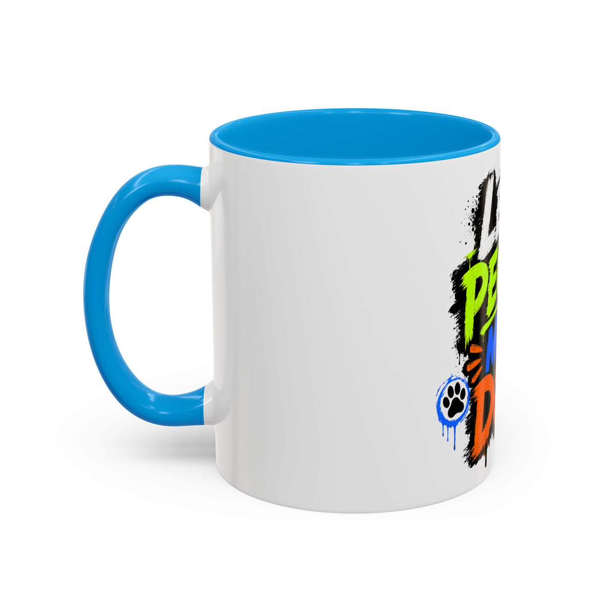 Less People More Dogs Coffee Mug — Bold Graffiti Dog Lover Gift (11oz, 15oz)