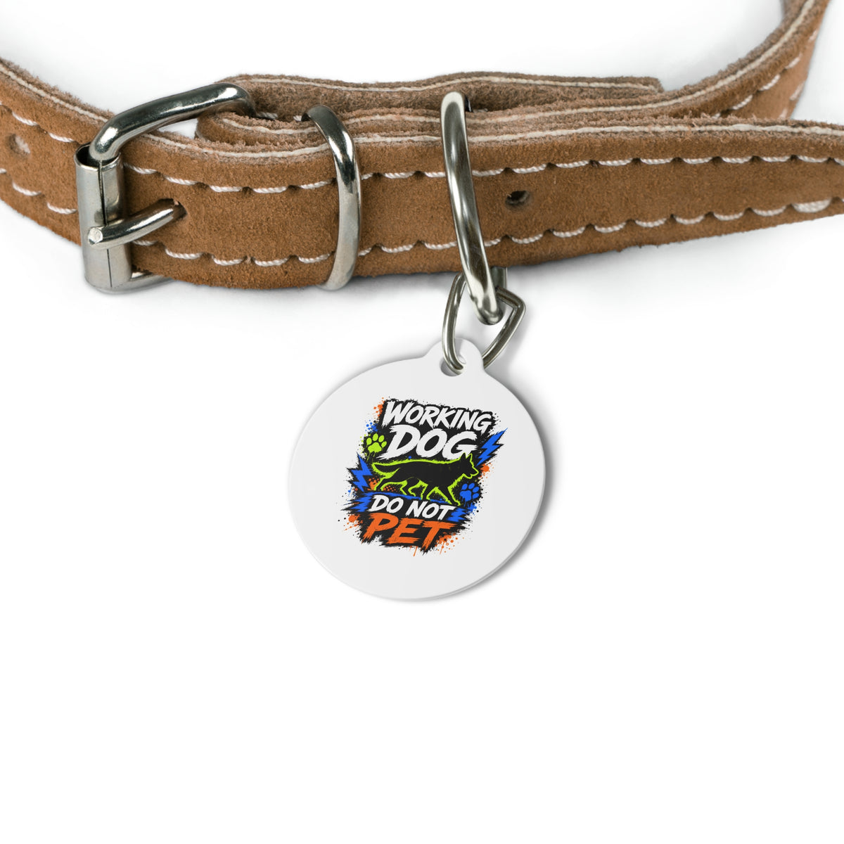 Working Dog Do Not Pet Personalized Pet Tag — Custom Dog ID Tag
