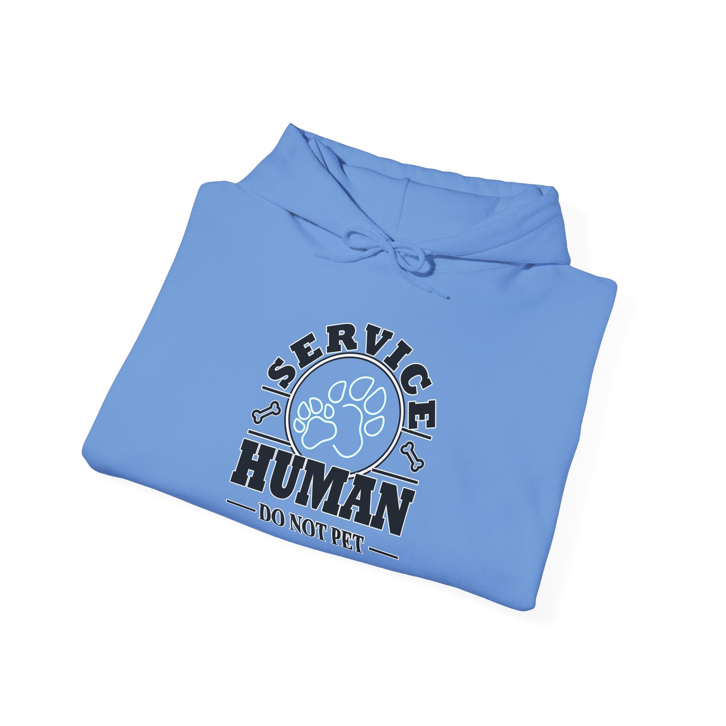 Service Human Hoodie - "Do Not Pet" Paw Print Comfort Sweatshirt