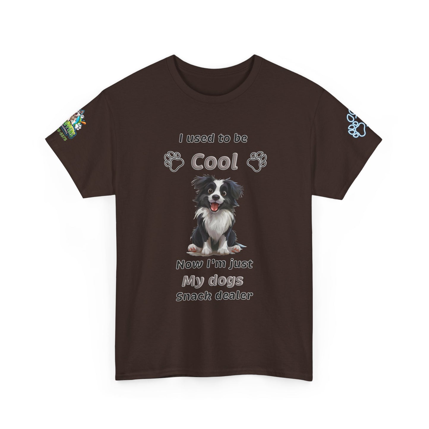 I Used to Be Cool, Now I'm My Dog's Snack Dealer Tee — Border Collie  Shirt