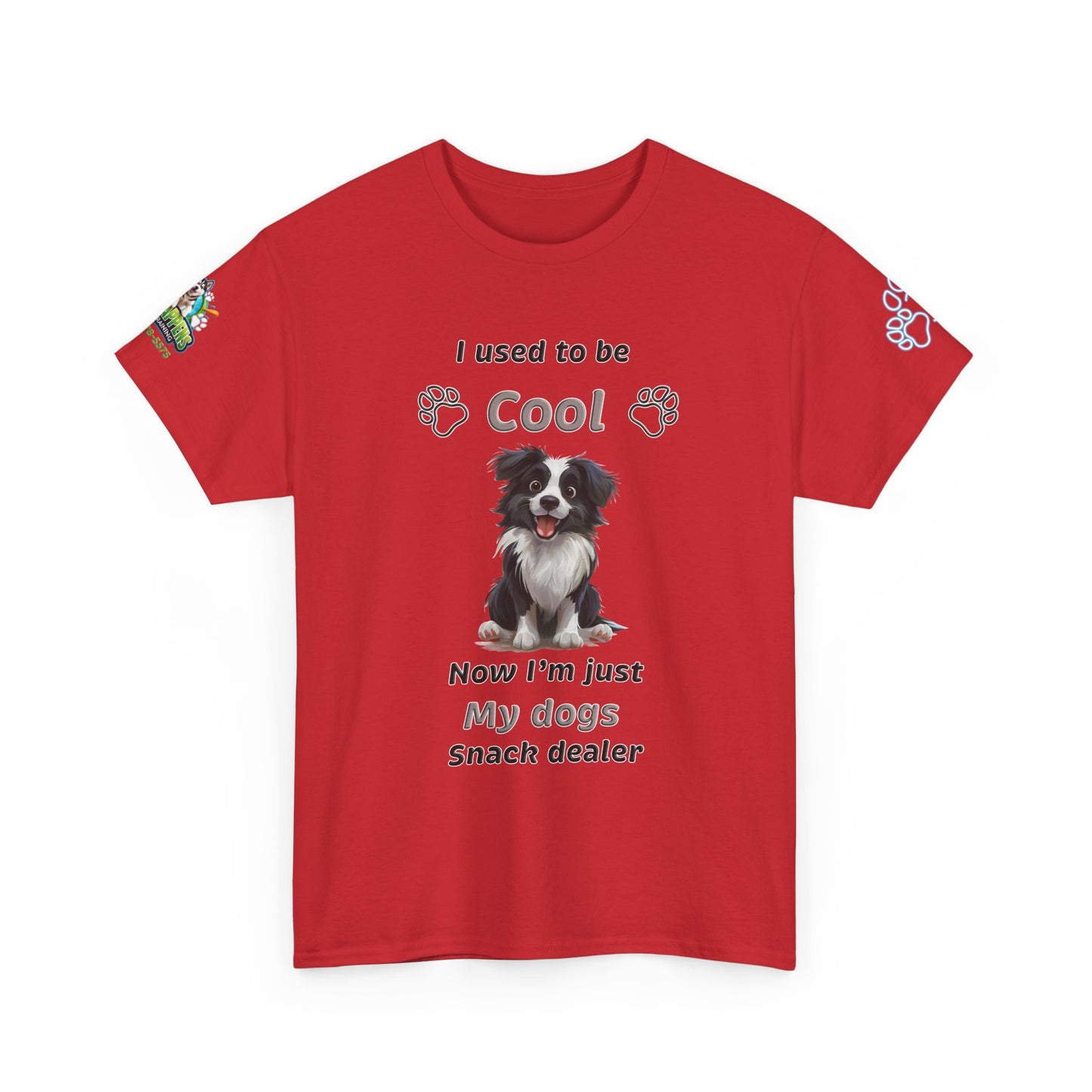 I Used to Be Cool, Now I'm My Dog's Snack Dealer Tee — Border Collie  Shirt