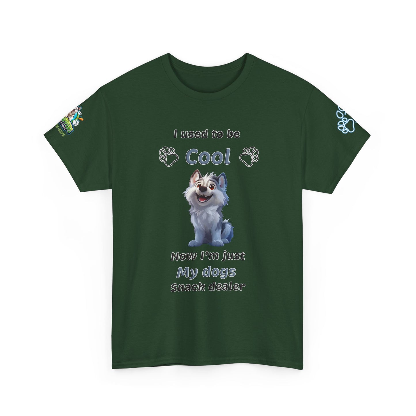Dog Snack Dealer T-Shirt — "I used to be Cool, Now I'm Just My Dog's Snack Dealer" Cute Pet Lover Tee