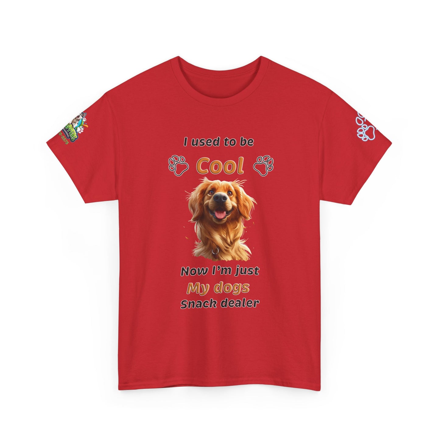 I Used to Be Cool, Now I'm My Dog's Snack Dealer Tee — Golden Retriever Shirt