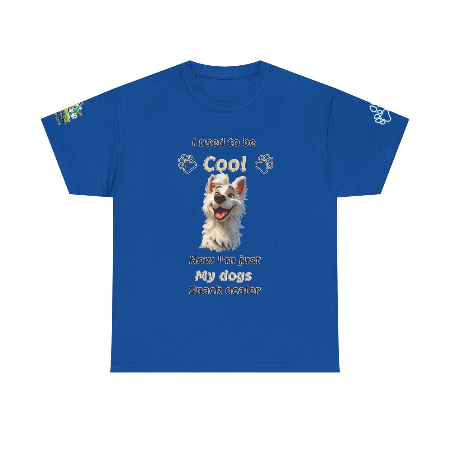 Dog Lover Tee - My Dog's Snack Dealer Unisex Heavy Cotton Tee